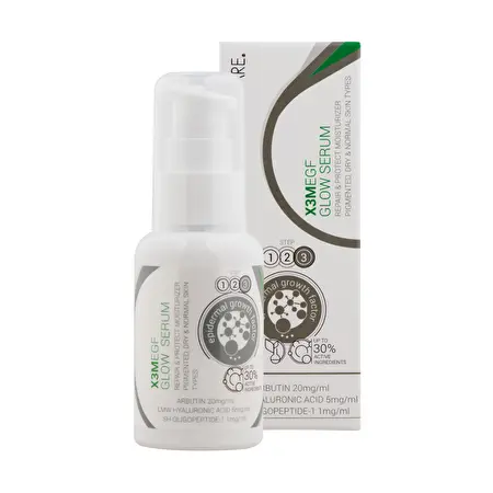 CLINICARE X3M EGF Spindesio suteikiantis drėkinamasis serumas, 50 ml