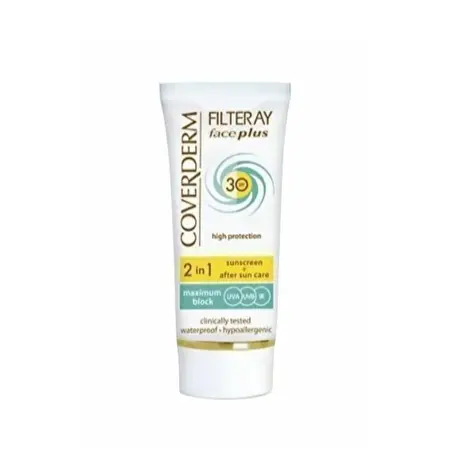 COVERDERM Apsauginis veido kremas su spalva jautriai odai SPF30 Soft Brown, 50 ml