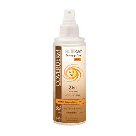 COVERDERM Purškiklis greitesniam įdegiui SPF50+, 100 ml