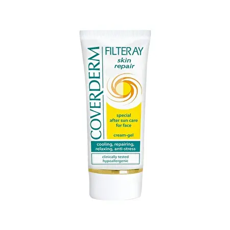 COVERDERM Kremas gelis odos atstatymui po saulės, 50 ml