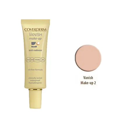 COVERDERM Maskuojamasis kremas prieš kuperozę SPF50+ Nr. 2, 30 ml