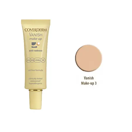 COVERDERM Maskuojamasis kremas prieš kuperozę SPF50+ Nr. 3, 30 ml