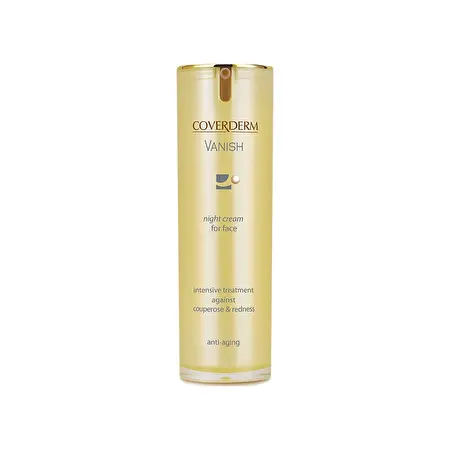 COVERDERM Naktinis drėkinamasis kremas prieš kuperozę, 30 ml