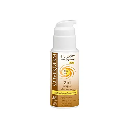 COVERDERM Pienelis greitesniam įdegiui SPF50+, 100 ml