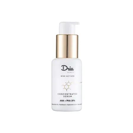 DRIU BEAUTY - Koncentruotas rūgščių serumas AHA+PHA 25% Wise Actives, 50 ml