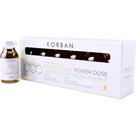 KORBAN ROYAL HONEY POWER DOSE plaukų atstatymo procedūra, 1 x 13 ml