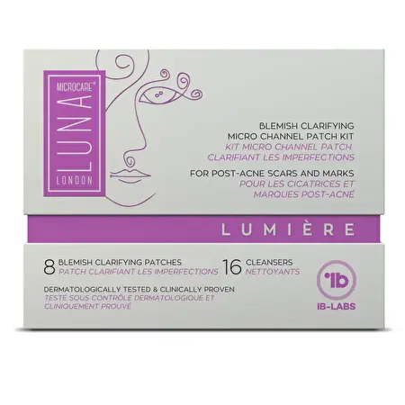 LUNA MICROCARE LUMIERE Spuogų žymių šalinimo pleistrų rinkinys, 2 vnt.