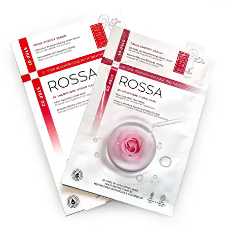 LUNA MICROCARE ROSSA Stangrinančio jaunystės serumo ir drėkinančios kaukės rinkinys, 2 vnt.