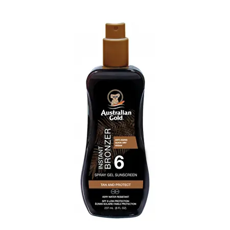 Australian Gold SPF 6 apsaugos nuo saulės pienelis su bronzantais, 237ml