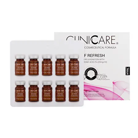 CLINICARE Odą atjauninantis, revitalizuojamojo poveikio kokteilis, 8 ml