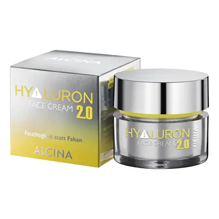 Drėkinantis veido kremas su hialurono rūgštimi ALCINA HYALURON+, 50 ml
