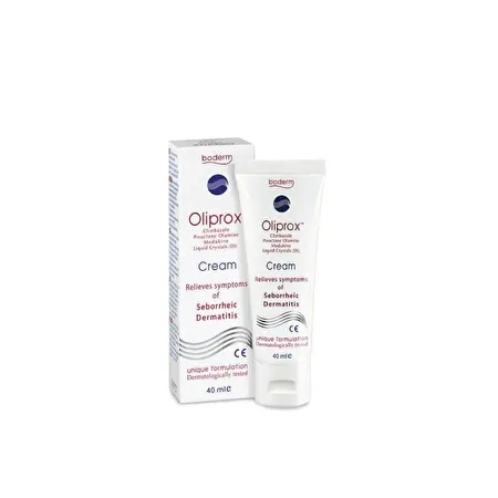 Kremas OLIPROX seborėjinio dermatito požymiams lengvinti