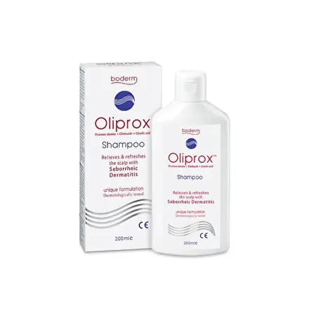 BODERM Šampūnas OLIPROX seborėjinio dermatito požymiams lengvinti, 200 ml