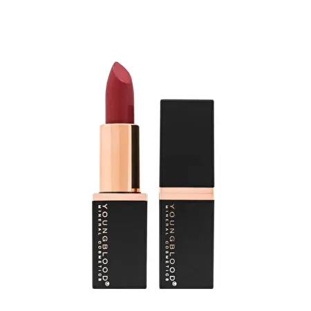 YOUNGBLOOD kreminiai mineraliniai lūpų dažai „Mineral Creme Lipstick“, Kranberry, 4 g	