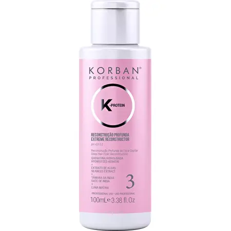 Korban K-Protein Extreme Reconstructor- 3 atstatomoji plaukų priemonė, 100 ml