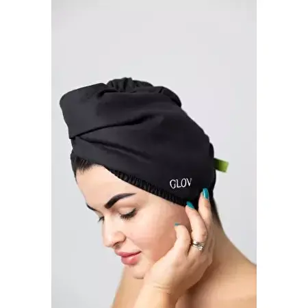 Glov Hair Wrap Sports sportinis plaukų turbanas, juodas