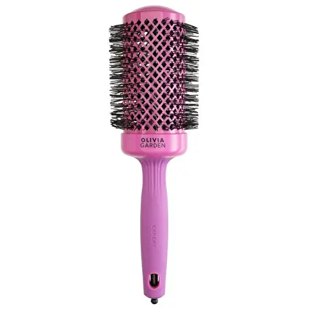 OLIVIA GARDEN BLOWOUT SHINE EXPERT PINK 55 plaukų šepetys