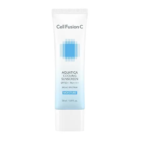 CELL FUSION C Aquatica Cooling Sunscreen SPF50+ PA++++ – vėsinantis ir drėkinantis kremas nuo saulės veidui, 50ml