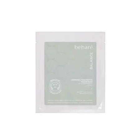 Bebaré Puri-Detox – Detoksikuojanti lakštinė anglies kaukė, 23ml