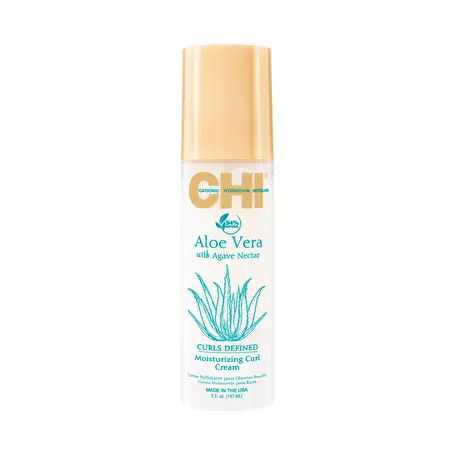 CHI ALOE VERA Drėkinantis kremas garbanoms su alavijais ir agavų sultimis