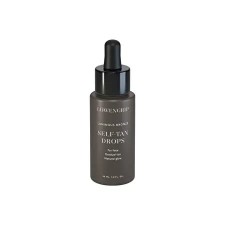 Löwengrip Luminous Bronze Self-Tan Drops – Savaiminio įdegio lašai veidui, 30ml