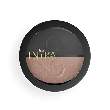 INIKA Mineraliniai presuoti dviejų spalvų akių šešėliai Bland Sand