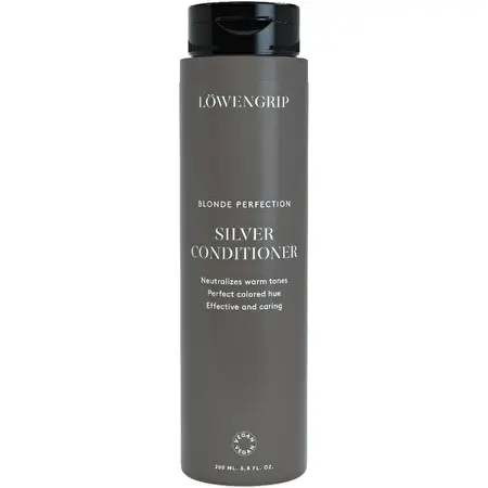 Löwengrip Blonde Perfection Silver Conditioner – Šiltus atspalvius neutralizuojantis kondicionierius šviesiems plaukams, 200ml