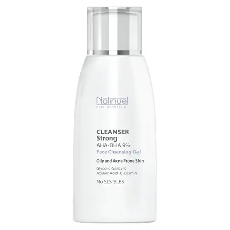 NATINUEL PRAUSIKLIS CLEANSER AHAs - BHA 9%  Riebiai ir problemiškai odai, biovalantis 9%. 