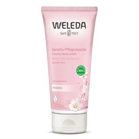 WELEDA Jautriai odai skirtas kreminis kūno prausiklis su migdolais, 200ml