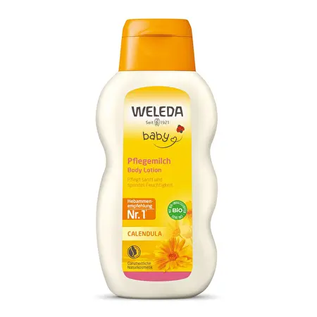WELEDA Vaikiškas kūno pienelis su medetkomis CALENDULA BABY, 200ml
