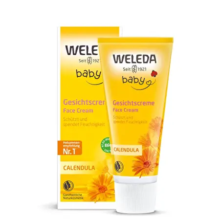 WELEDA Veido kremas su medetkomis CALENDULA BABY, 50ml